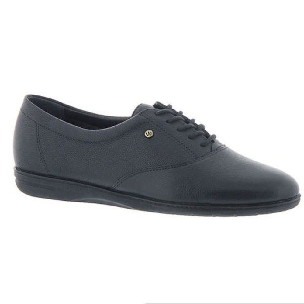 7W 7 WIDE‎ WIDTH Easy Spirit Motion Navy Leather Comfort Oxfords Sneakers NEW